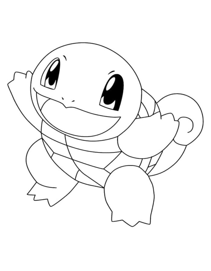 Tekenen Squirtle afdrukbaar basis