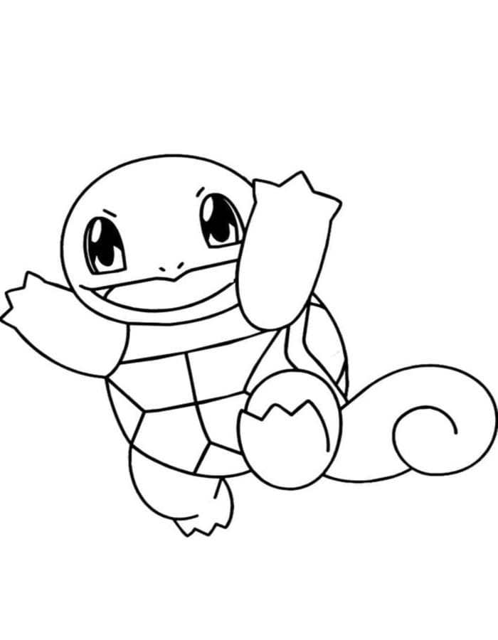 Tekenen Squirtle afdrukbaar