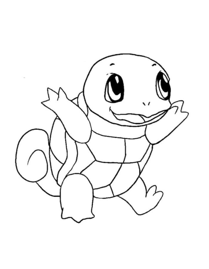 Tekenen Squirtle gratis eenvoudig