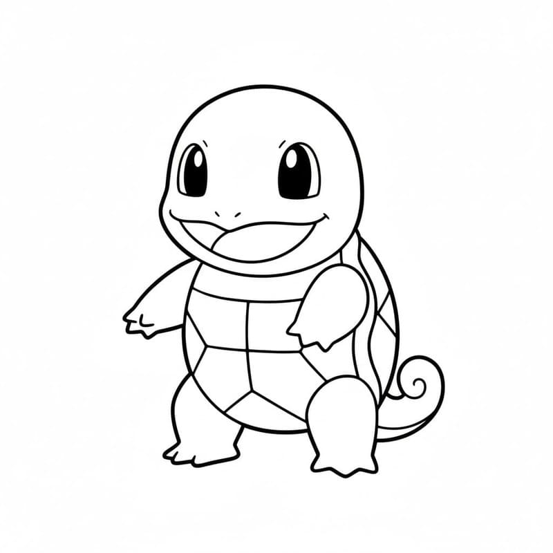 Tekenen Squirtle simpel