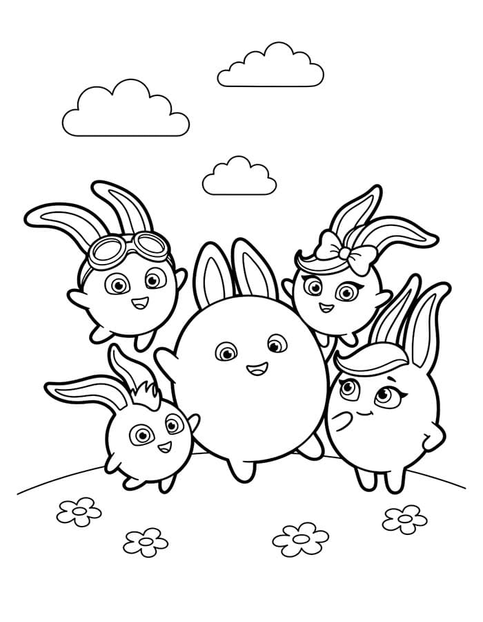 Tekenen Sunny Bunnies basis