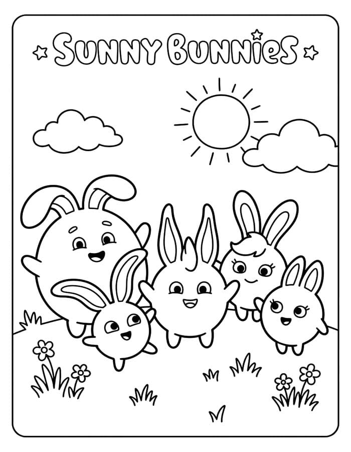 Tekenen Sunny Bunnies eenvoudig