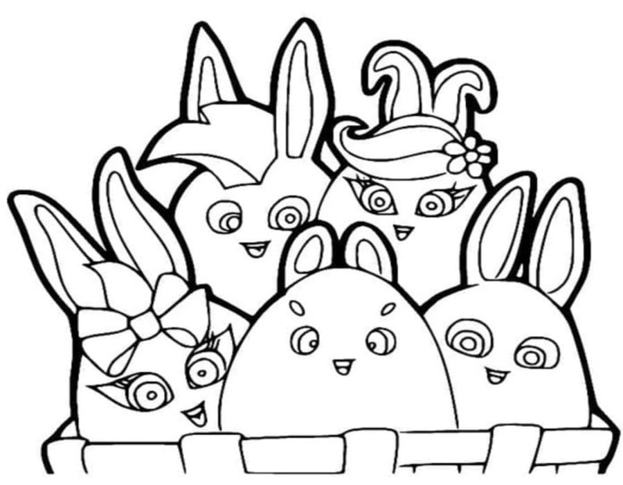 Tekenen Sunny Bunnies gratis afdrukbaar