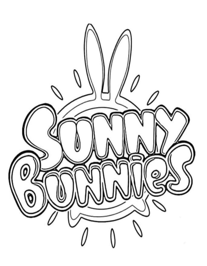 Tekenen Sunny Bunnies gratis afdrukbaar simpel
