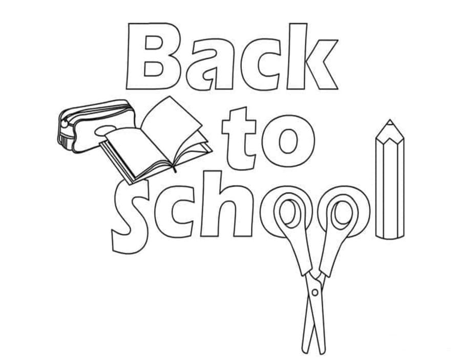 Terug naar school gratis afdrukbaar simpel