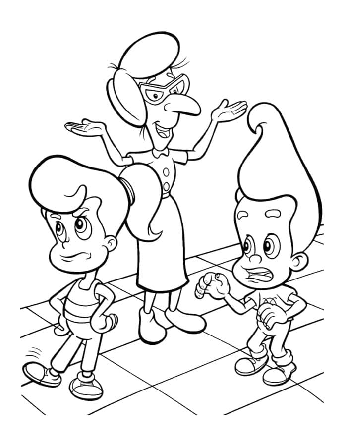 Afbeelding Jimmy Neutron gratis afdrukbaar