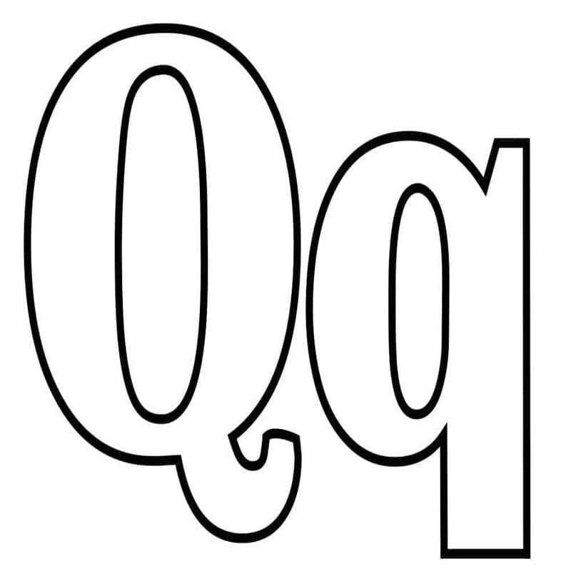 Afbeelding Letter Q printbaar