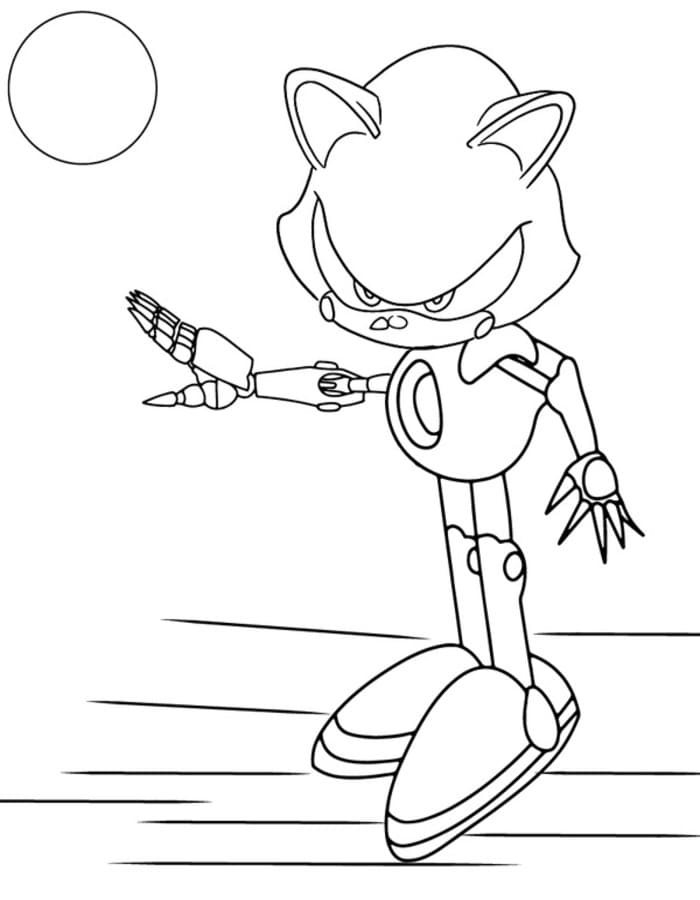 Afbeelding Metal Sonic afdrukbaar