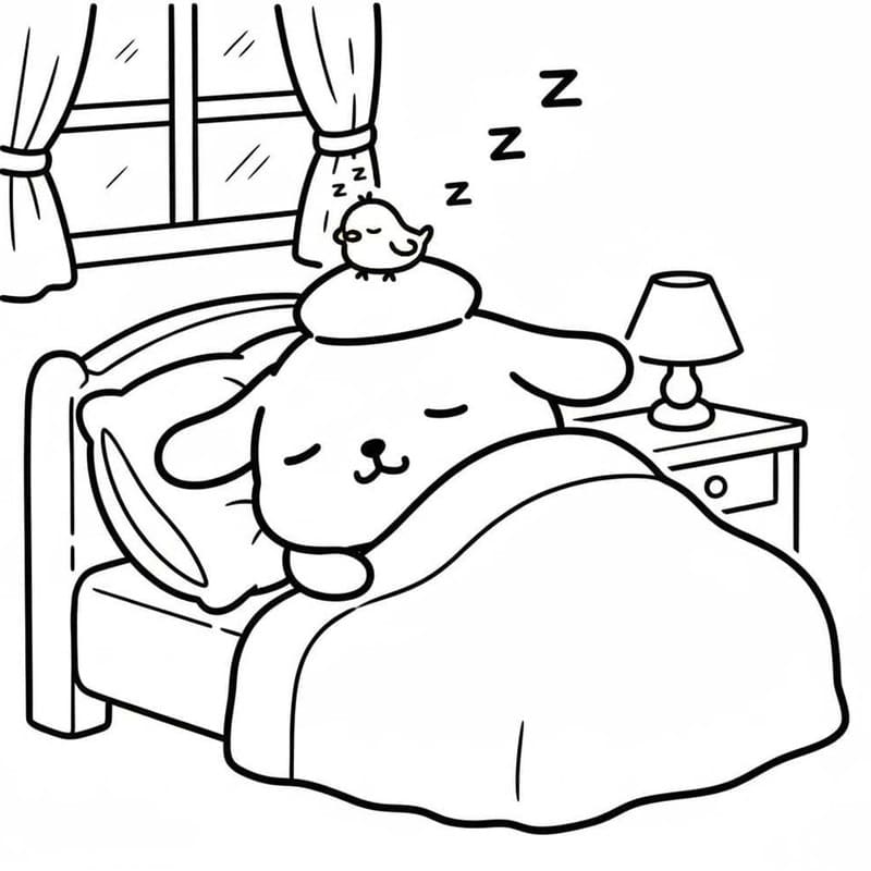 Afbeelding Pompompurin afdrukbaar