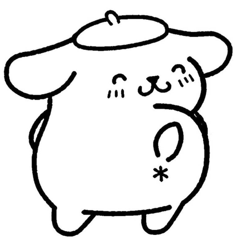 Afbeelding Pompompurin gratis afdrukbaar