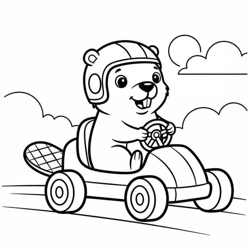 Bever afdrukbaar voor kinderen