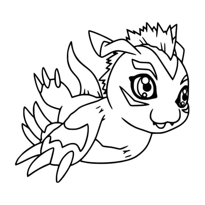 Digimon afdrukbaar basis