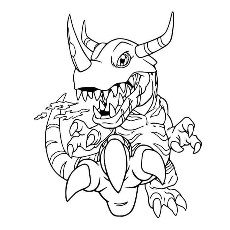 Digimon afdrukbaar simpel