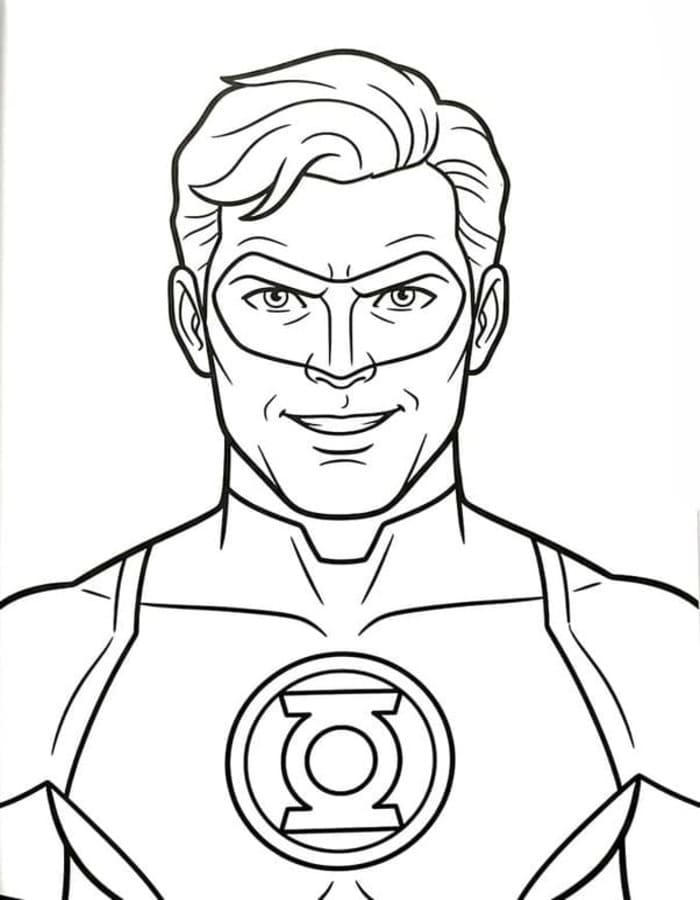 Green Lantern gratis afdrukbaar
