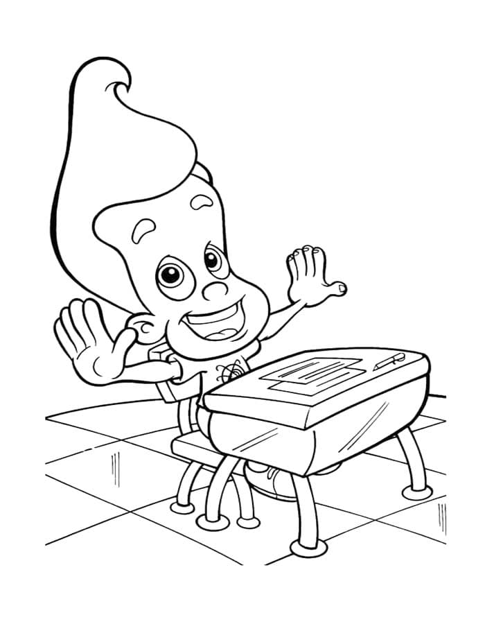 Jimmy Neutron afdrukbaar simpel