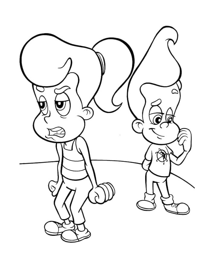 Jimmy Neutron gratis afdrukbaar eenvoudig