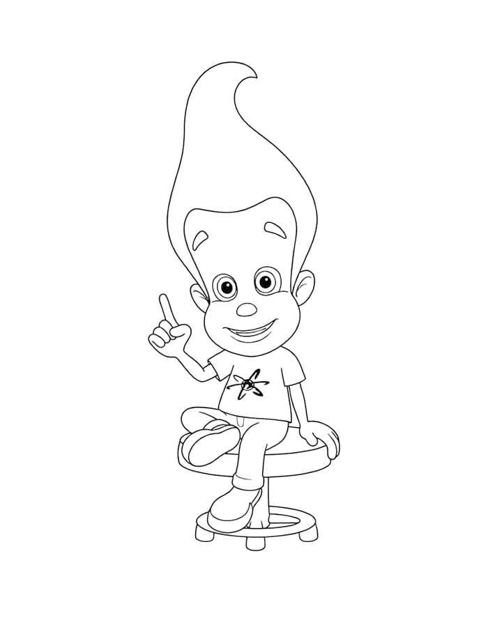 Jimmy Neutron gratis afdrukbaar voor kinderen