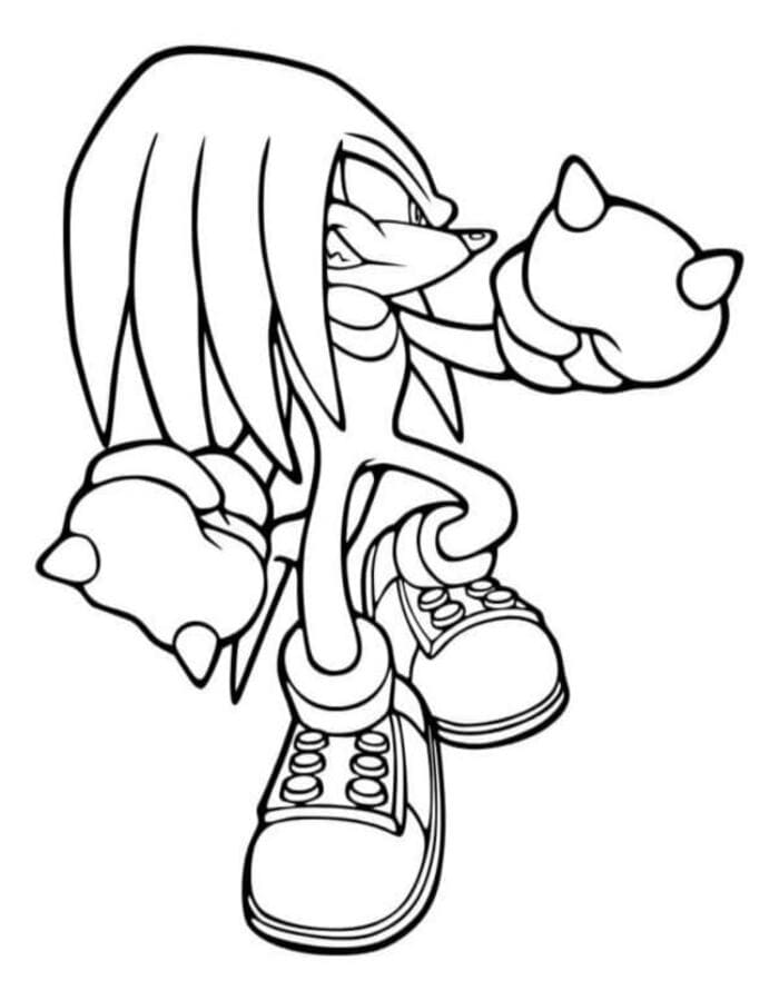 Knuckles afdrukbaar eenvoudig