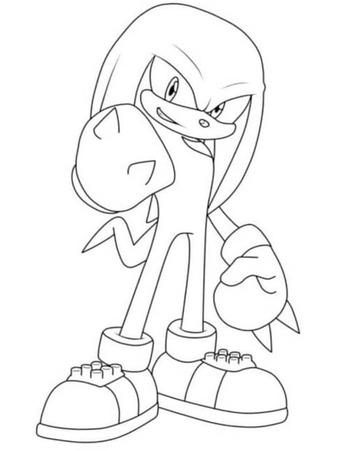 Knuckles afdrukbaar