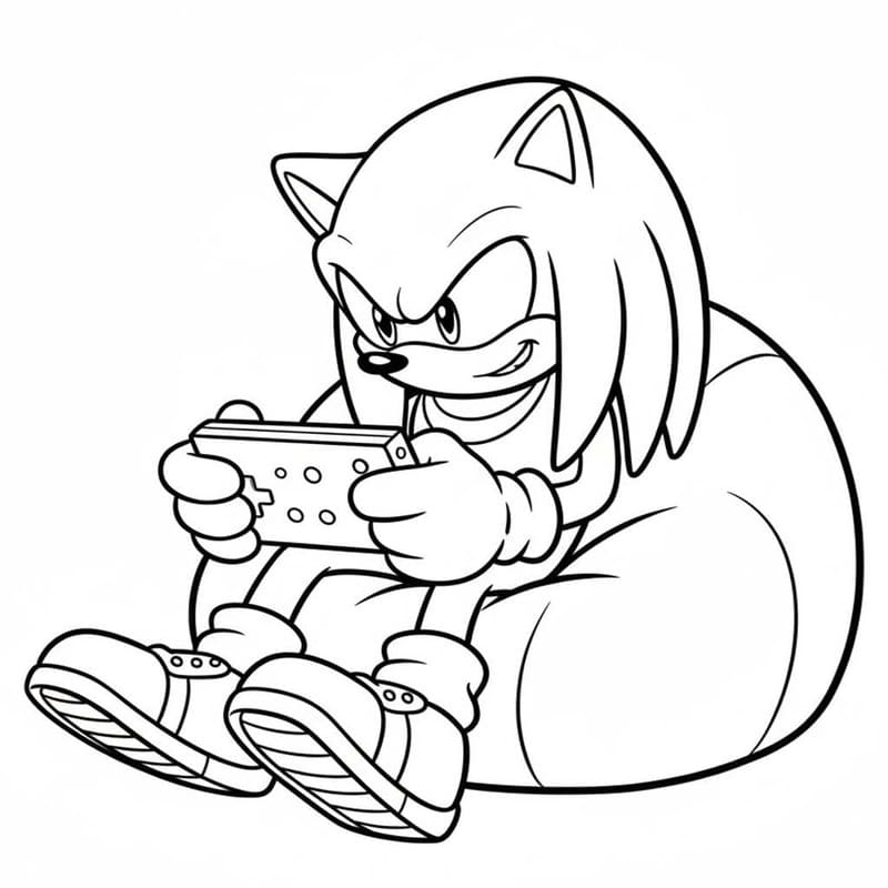 Knuckles afdrukbaar simpel
