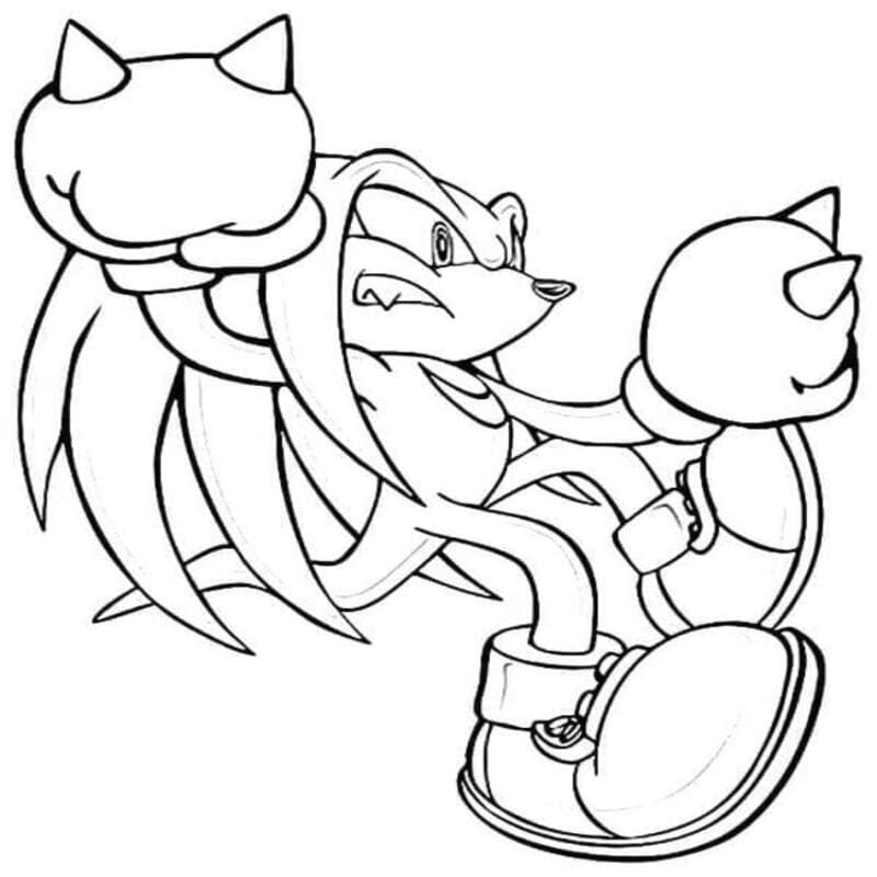 Knuckles gratis afdrukbaar eenvoudig