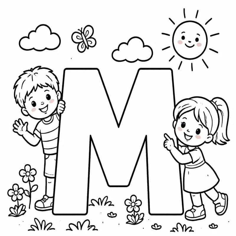 Letter M gratis basis