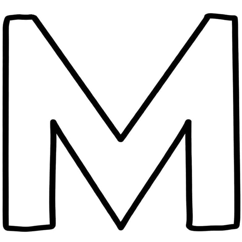 Letter M gratis voor kinderen
