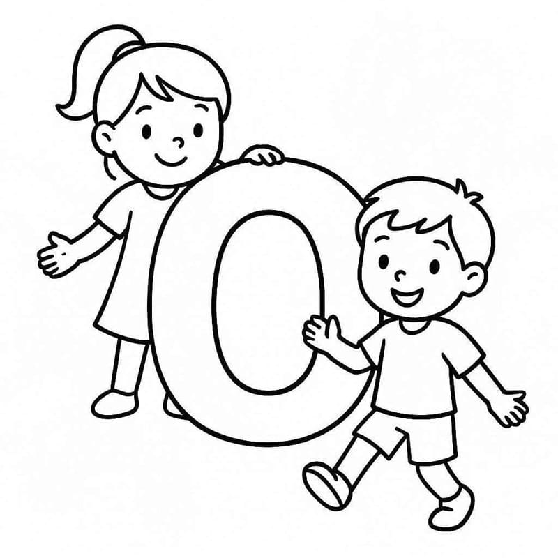 Letter O gratis afdrukbaar