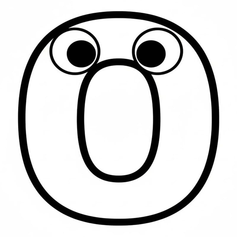 Letter O gratis basis
