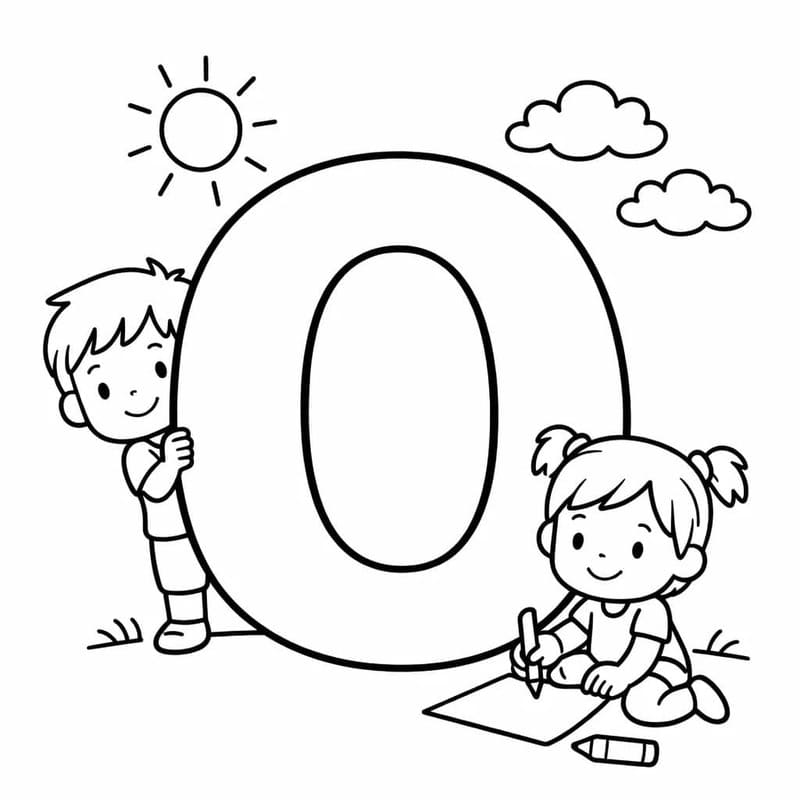 Letter O gratis eenvoudig