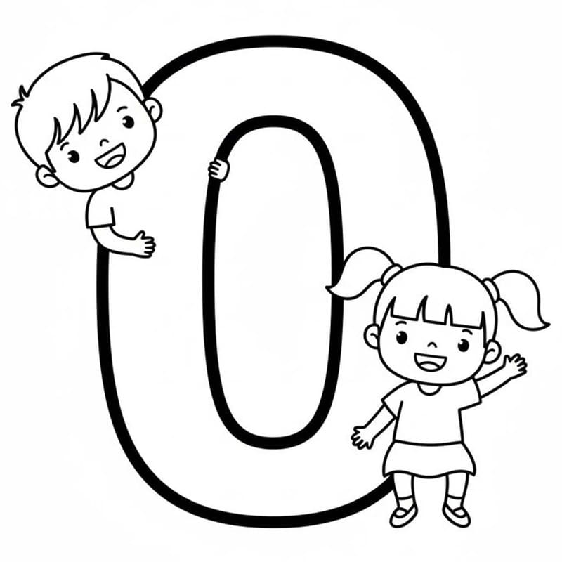 Letter O gratis simpel