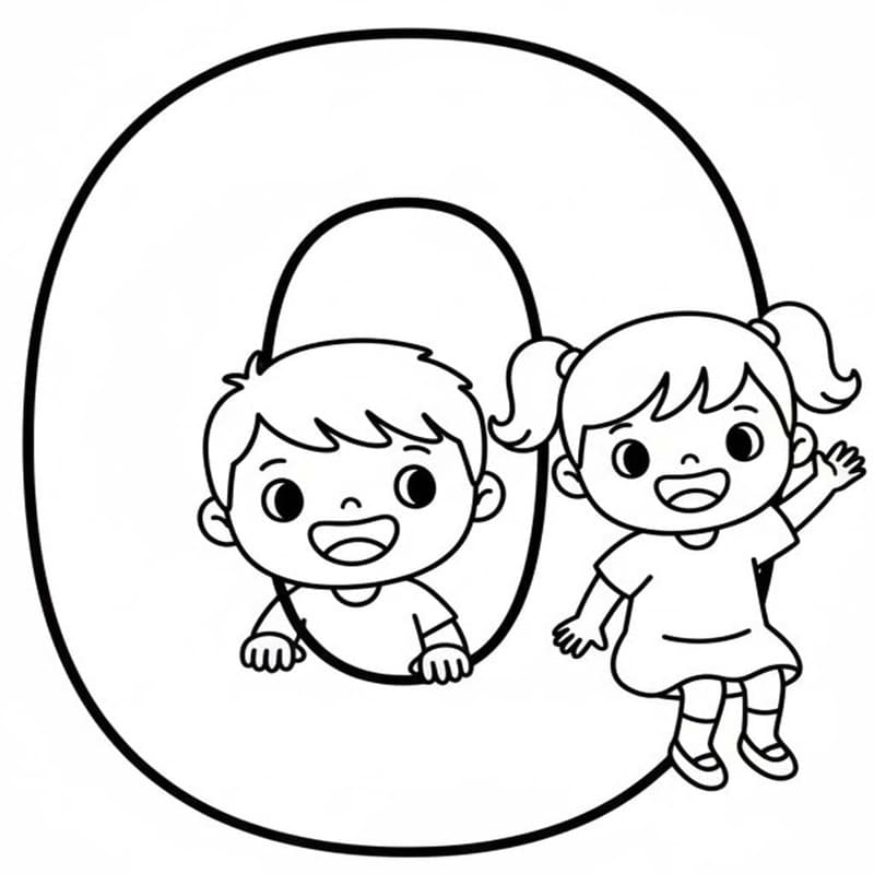 Letter O gratis voor kinderen