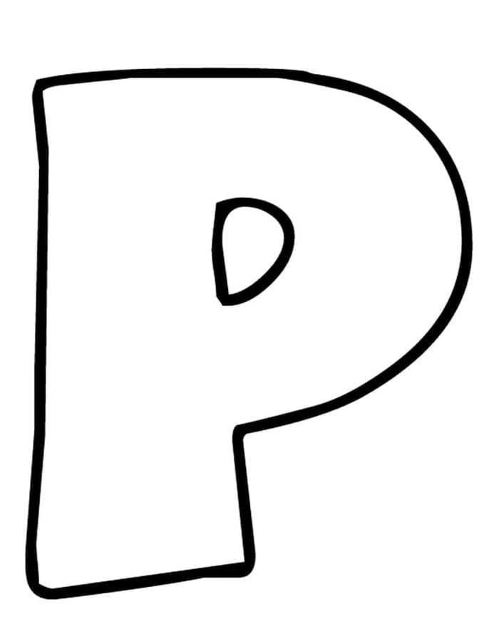 Letter P gratis voor kinderen