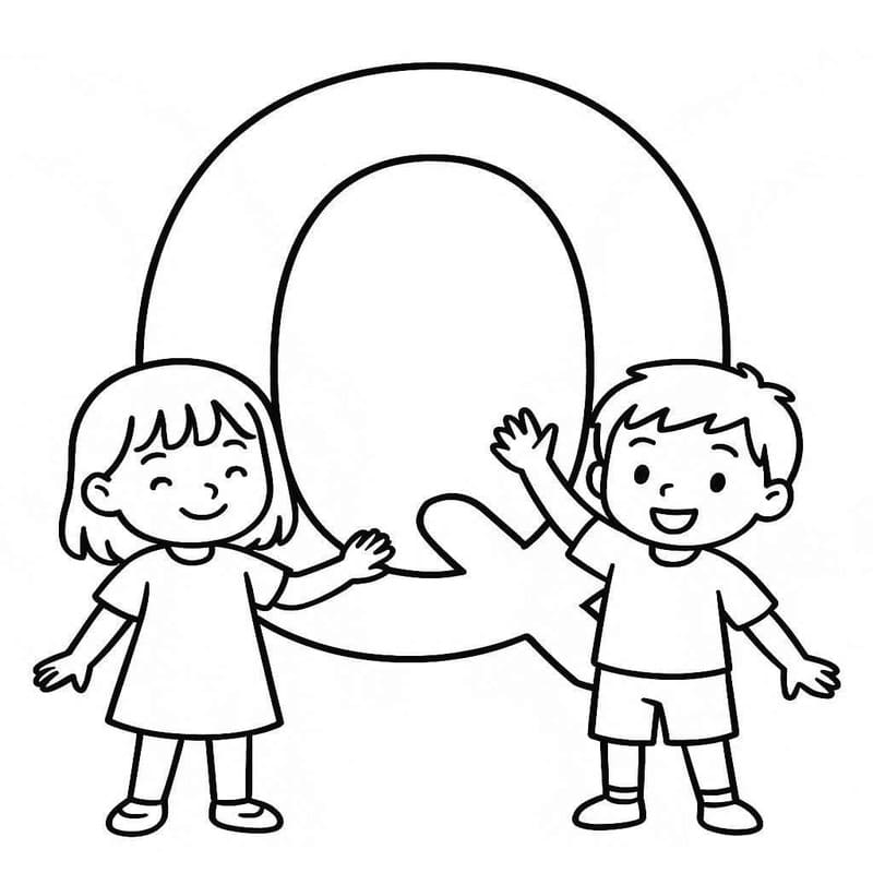 Letter Q gratis afdrukbaar