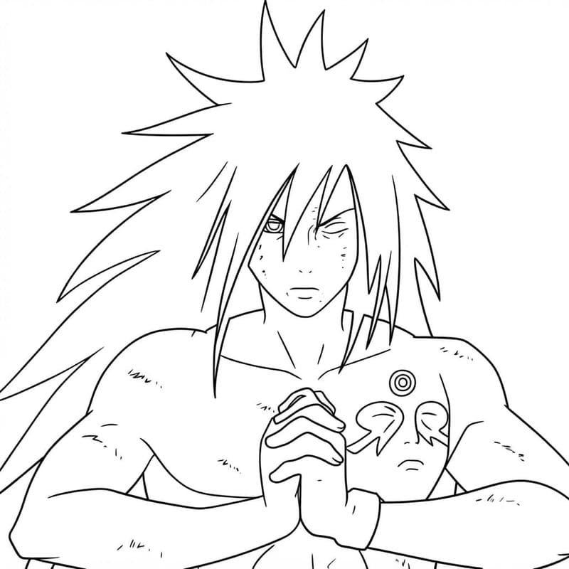 Madara Uchiha afdrukbaar voor kinderen