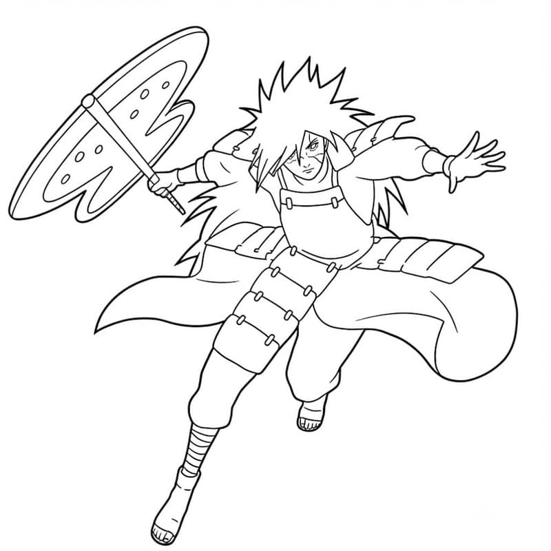 Madara Uchiha gratis afdrukbaar basis