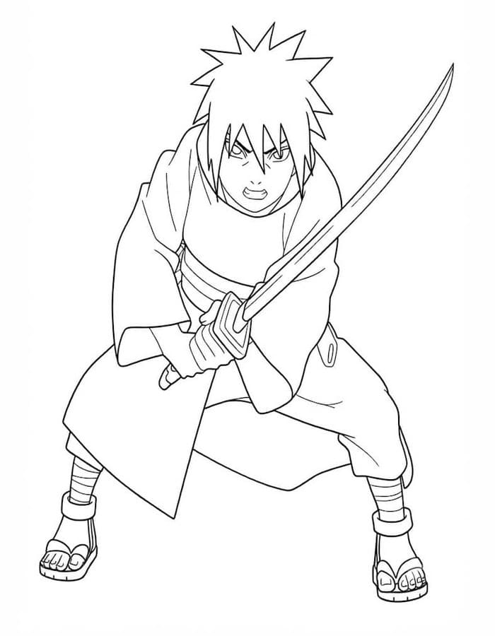 Madara Uchiha gratis afdrukbaar eenvoudig