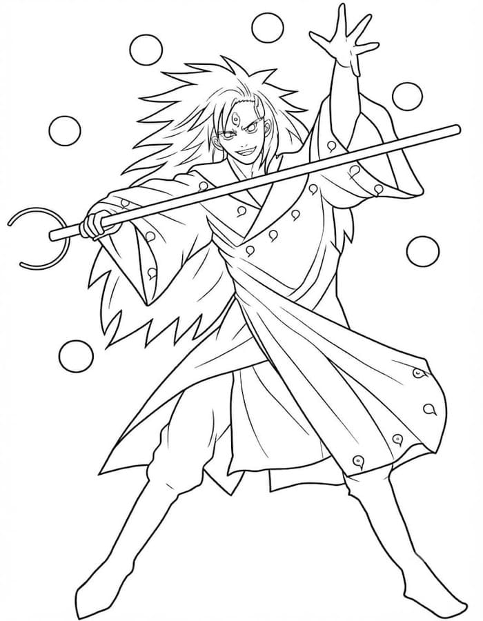 Madara Uchiha gratis afdrukbaar