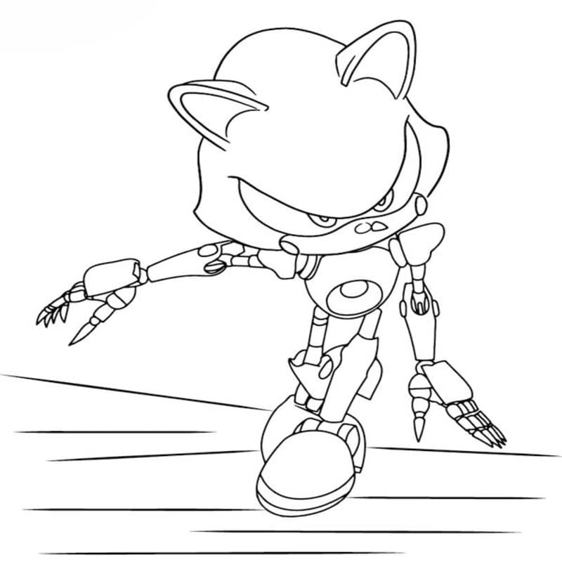 Metal Sonic afdrukbaar
