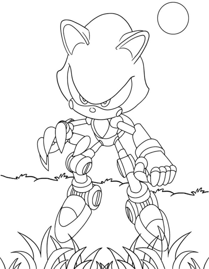 Metal Sonic gratis afdrukbaar