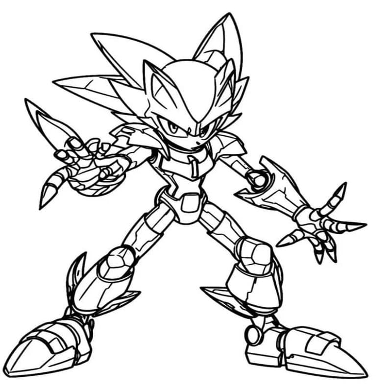 Metal Sonic gratis simpel