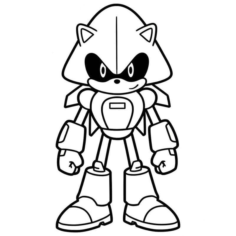 Metal Sonic gratis voor kinderen