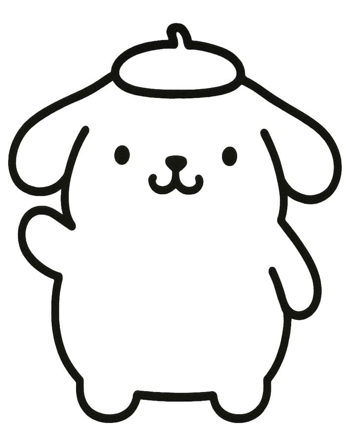 Pompompurin afdrukbaar eenvoudig
