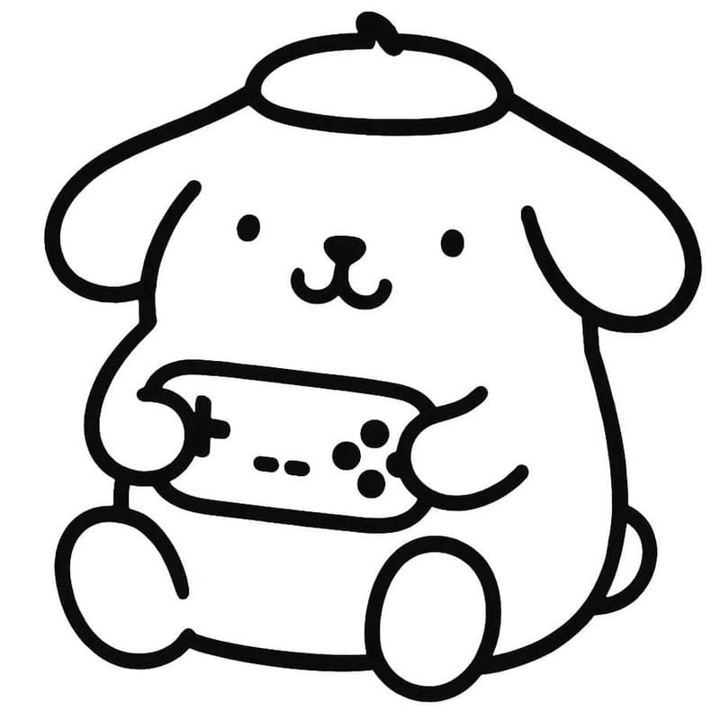 Pompompurin gratis eenvoudig