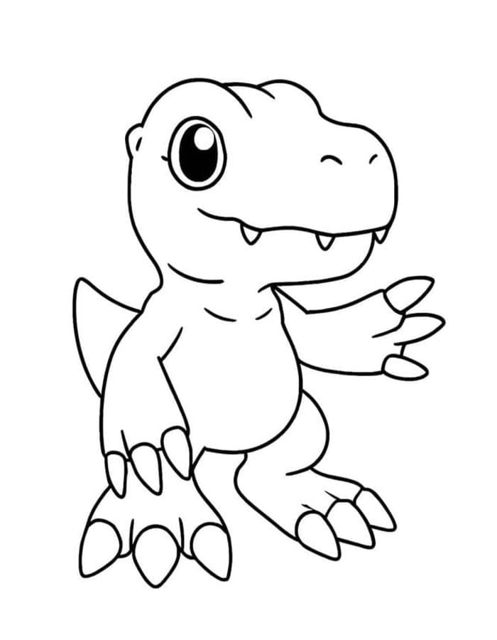 Tekenen Digimon afdrukbaar