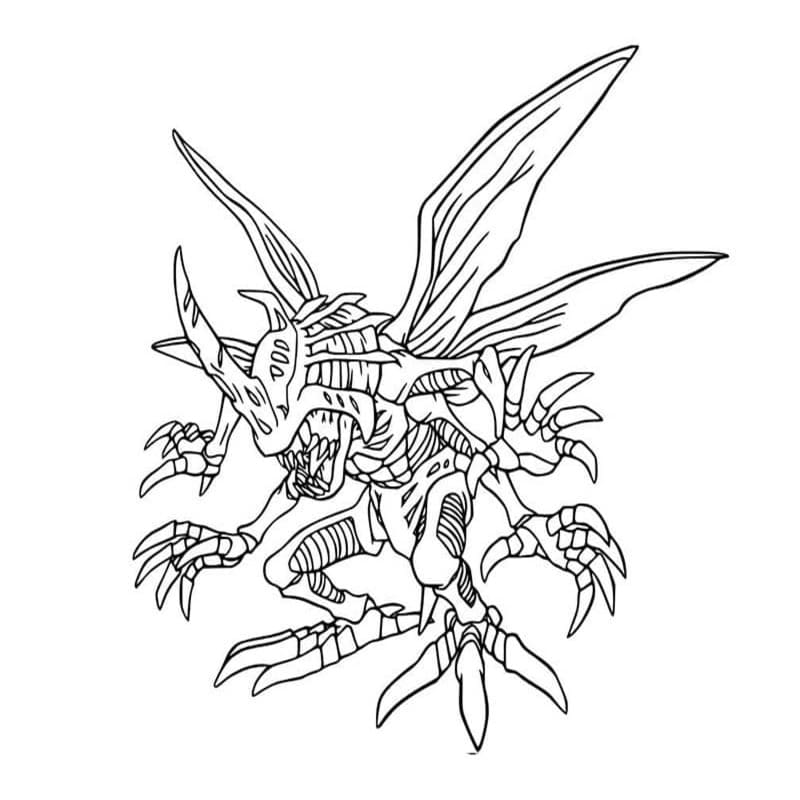 Tekenen Digimon gratis afdrukbaar eenvoudig