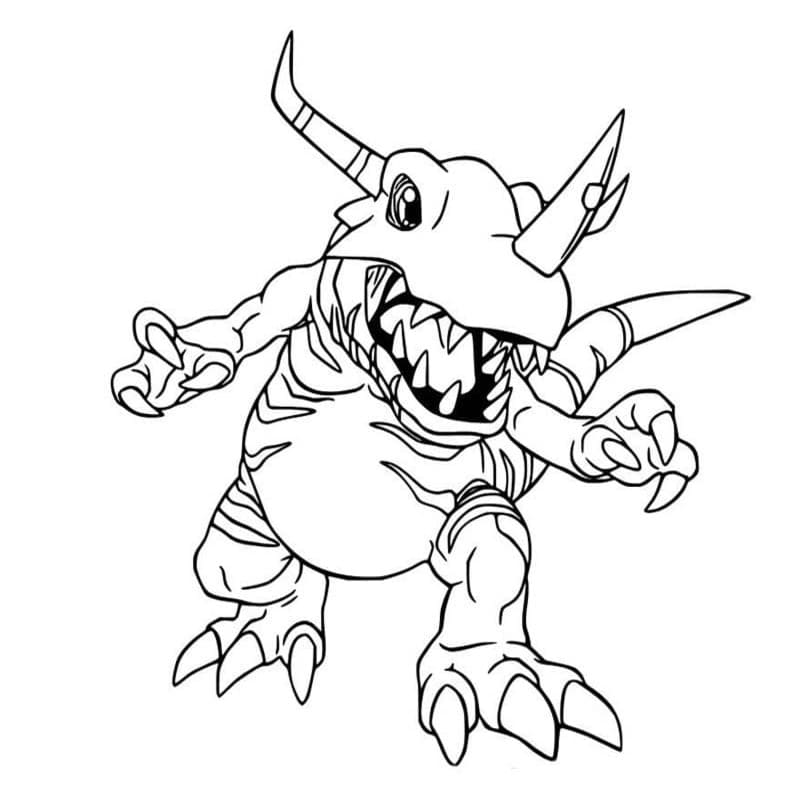 Tekenen Digimon gratis eenvoudig