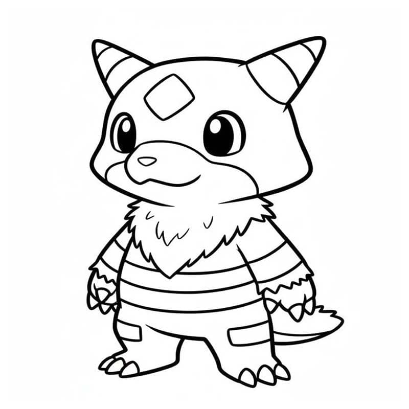 Tekenen Digimon gratis simpel