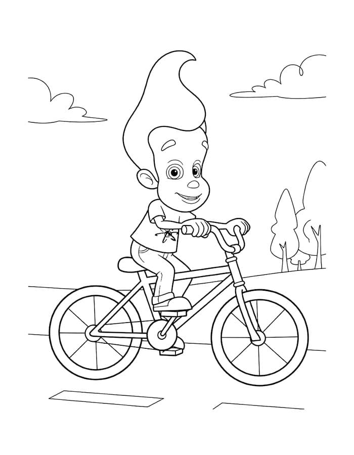 Tekenen Jimmy Neutron gratis
