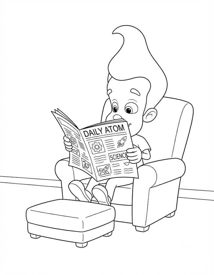 Tekenen Jimmy Neutron gratis simpel